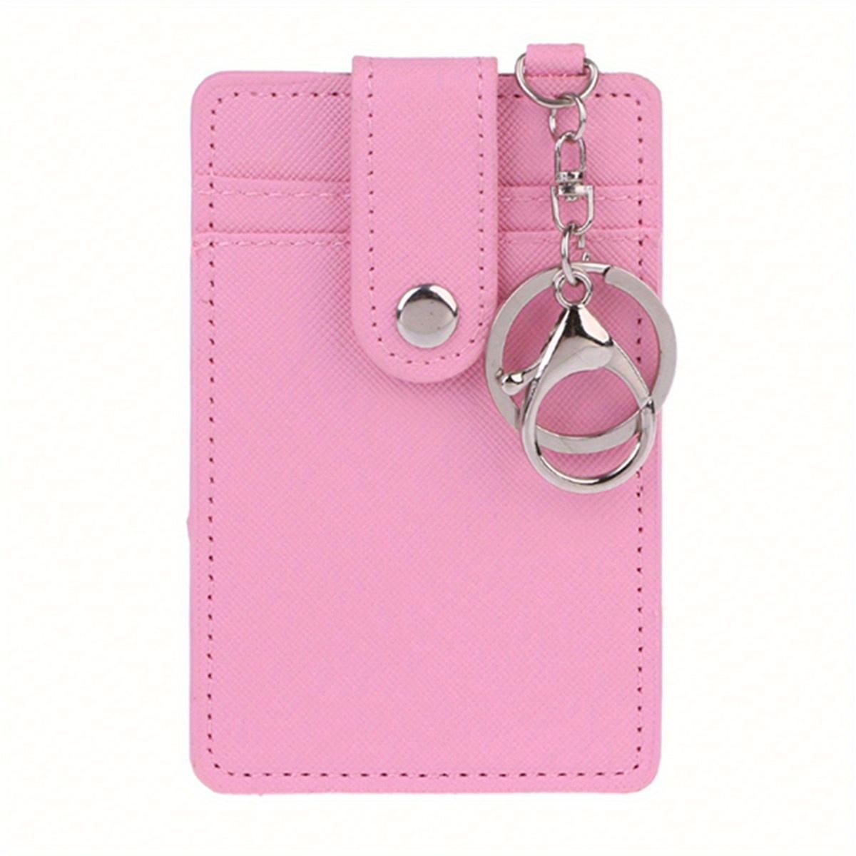 

1Piece Slim Minimalist Wallet ID Purse ID Window Front Pocket Wallet Bus Gifts For Friends рожевий