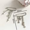 Sweet Pin Star Chain Girl's Bag Pendant Brooch Pin Stylish Bag Decors Pin Buckle Clothes Brooch Jewelry Keychain Handbag Pendant