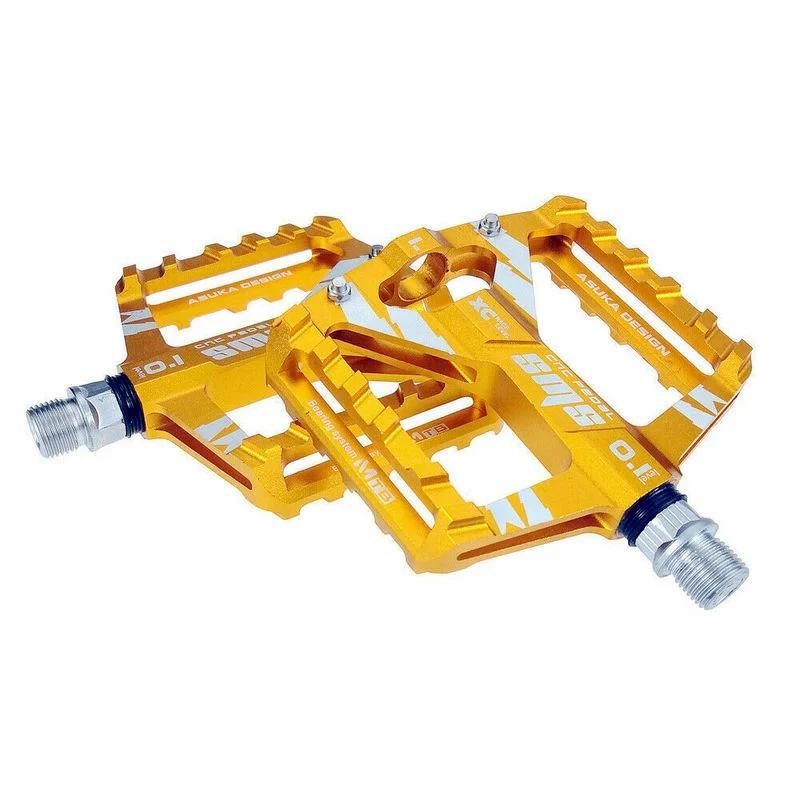 Mountain Road Bike Aluminum Alloy Practical Pedals Flat Platform Bicycle Pedal 1Pair Suitable Outdoor Bike Sport Tools Accessory
