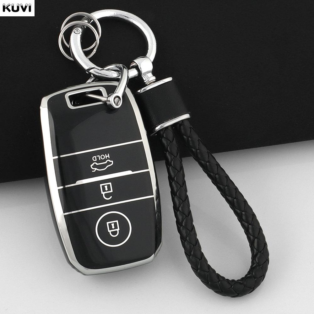 3 4 Buttons Pink Tpu Car Smart Key Case Cover Shell For Kia Rio Rio5 Sportage Ceed Cerato K3 Kx3 K4 K5 Sorento Optima Picanto
