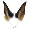 Handmade plush headgear Comic-Con cosplay dog ear props simulation animal ear hair accessories Doberman ear headband
