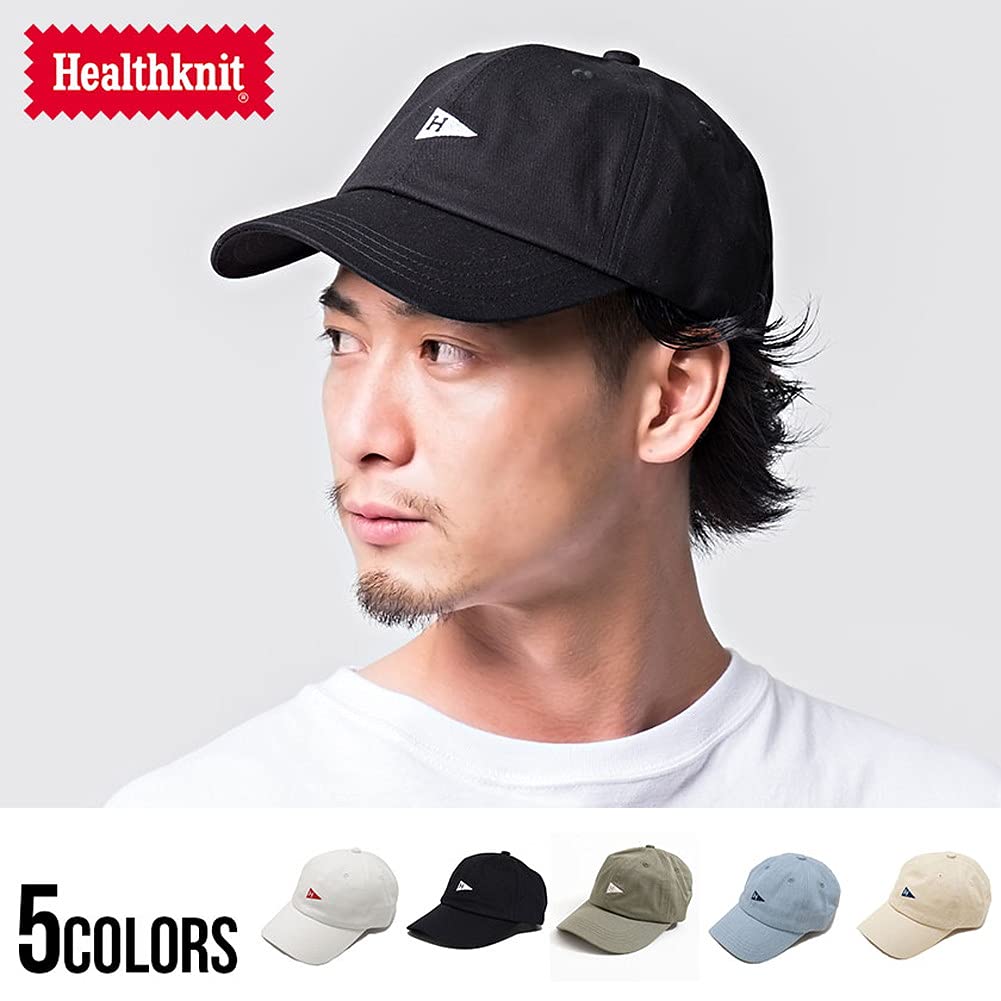 Healthknit Unisex Cap with Embroidered Logo Print and Pennant Free Size 35 Men's Design, 291-4094, Size, (KHA/Khaki)
