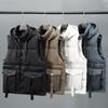 Men's Korean Style Trendy Cotton Workwear Vest - Autumn/Winter, Large Pockets, Sleeveless, Loose, Thickened Outerwear