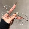 Anti-blue Light Glasses For Women Without Makeup Large Frame Polygonal Myopia Glasses Frame MH9092