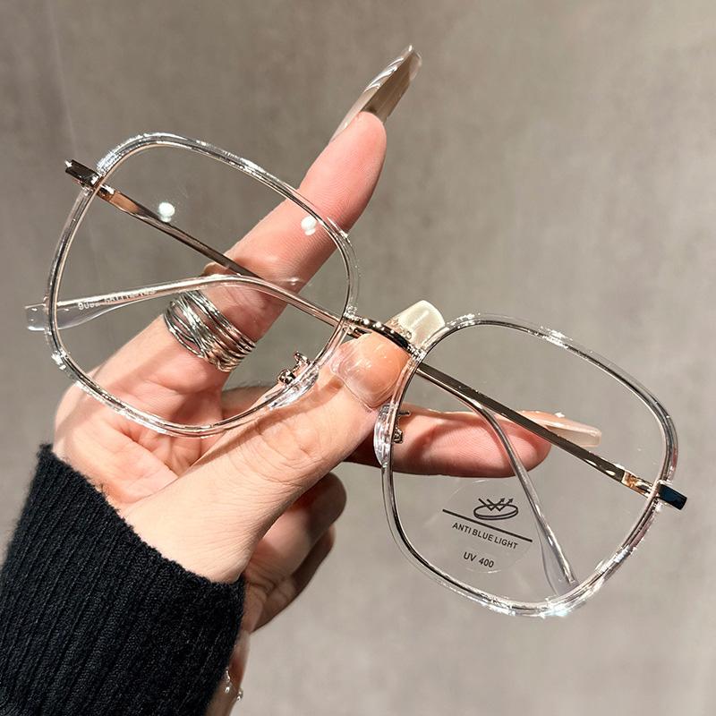 Anti-blue Light Glasses For Women Without Makeup Large Frame Polygonal Myopia Glasses Frame MH9092
