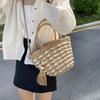 Women's Woven Rattan Shoulder Bags  Crossbody Bag  Feminine Bags  Handmade  Sweet Tassel  Beach  Seaside  Summer