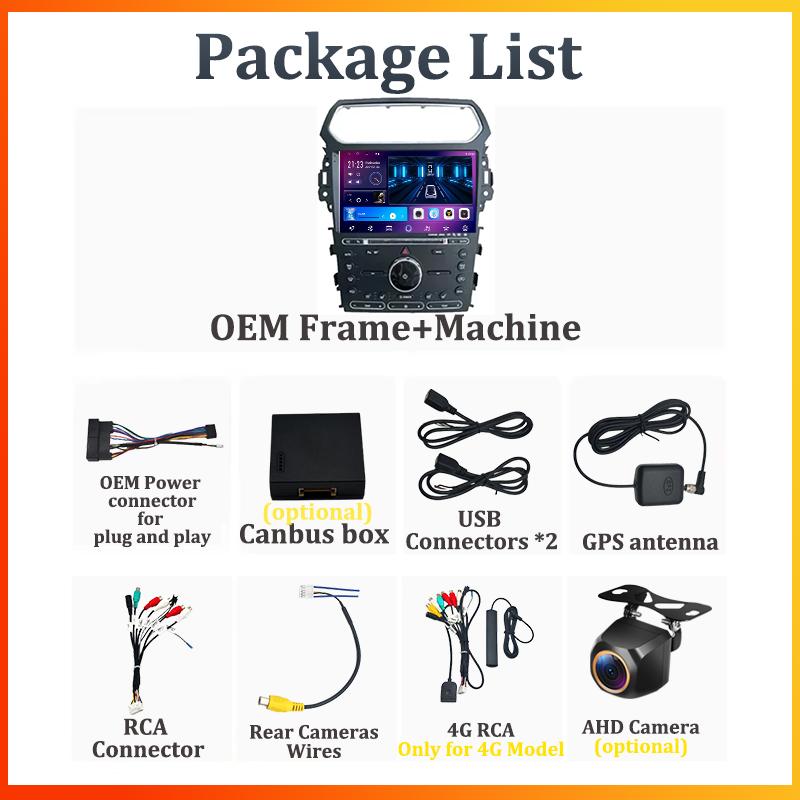 For Ford Explorer 5 2011 - 2019  Car Radio Player Car Carplay Screen Autoradio Mirror Link Car Intelligent Systems Touch Screen