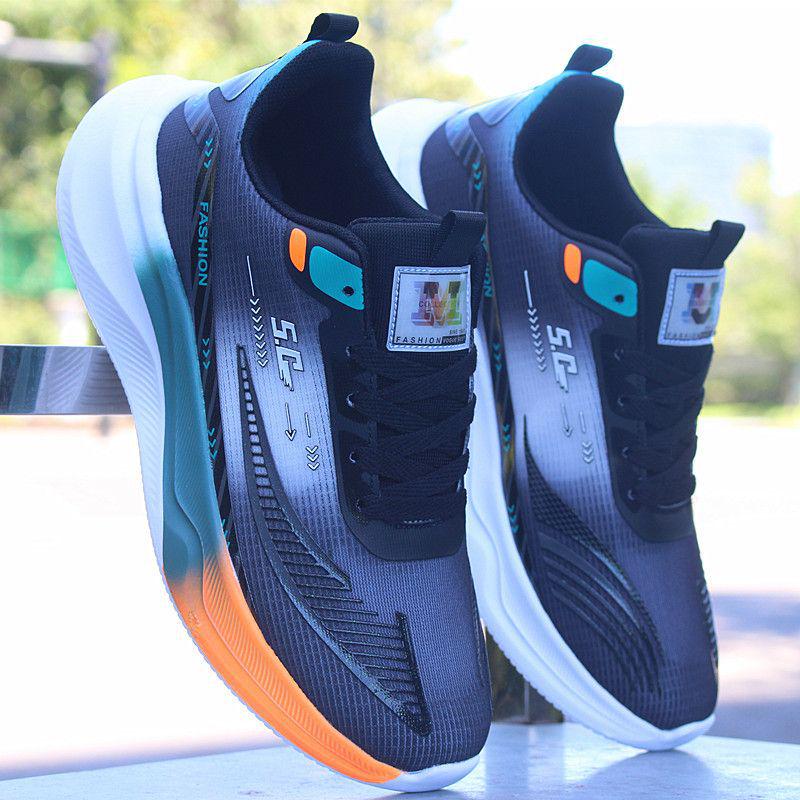Pánské prodyšné síťované protiskluzové běžecké boty 2025 - Měkká podrážka, Tlumící nárazy, Ultralehká neformální sportovní obuv pro teenagery