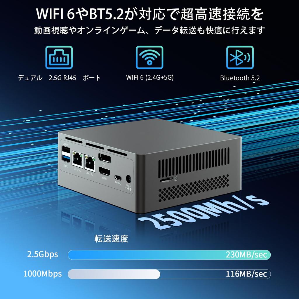 Intel N305 Mini Up To Windows WiFi Triple Power Fast Heat Quiet Compact Computer PC, 3.8GHz, 11, 16GB+512GB RAM, 6/BT5.2, 2.5G LAN, 4K@60Hz, Display,