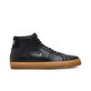 Zoom Blazer Mid Premium SB 'Черный Жевательная Резинка Драгоценный Камень' (унисекс) Черный / Черный / Коричневый с светлой подошвой / Белый Скейтбордические кроссовки CU5283 001