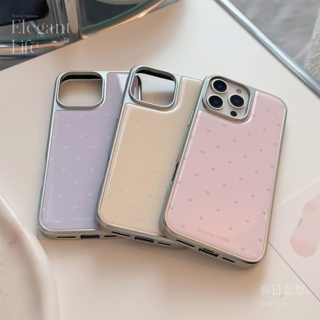 Simple and Small Love Applies To 16 Apple 17promax Mobile Phone Case Iphone14 Epoxy 13 Sweet 15 Hard Huawei