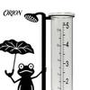Lawn And Yard Accessory Garden Frog Rain Gauge, Metal Holding Umbrella Stake, Gauge Decorative Measurement for Outdoor Decor Ornament