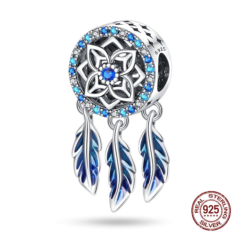 100% Copper Dreamcatcher Series Charm Fit Original 3Mm Bracelet Diy Beads For Women Birthday Fine Jewelry Gift