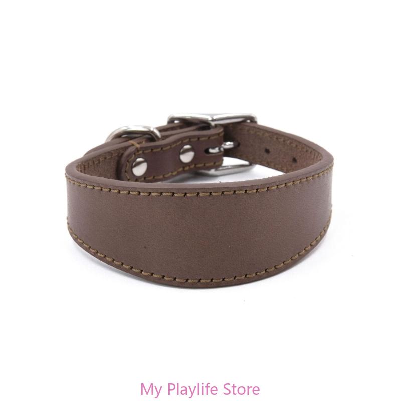 Collar Whippet Leather Soft Suede Pedded Wide Collars Lurcher and Italian Greyhound Saluki Sighthound Dog Supplies