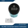 Waterproof 52mm Voltmeter Volt Gauge Meter 8-16V 16-32V 8-32V with Red Backlight for Motorcycle Car Yacht Boat Universal