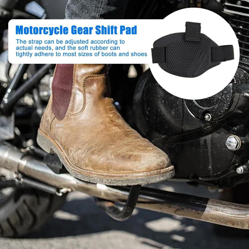 Motorcycle Shoe Cover - Rubber Motorcycle Gear Shift Cover | Anti-Slip Boot Protector |