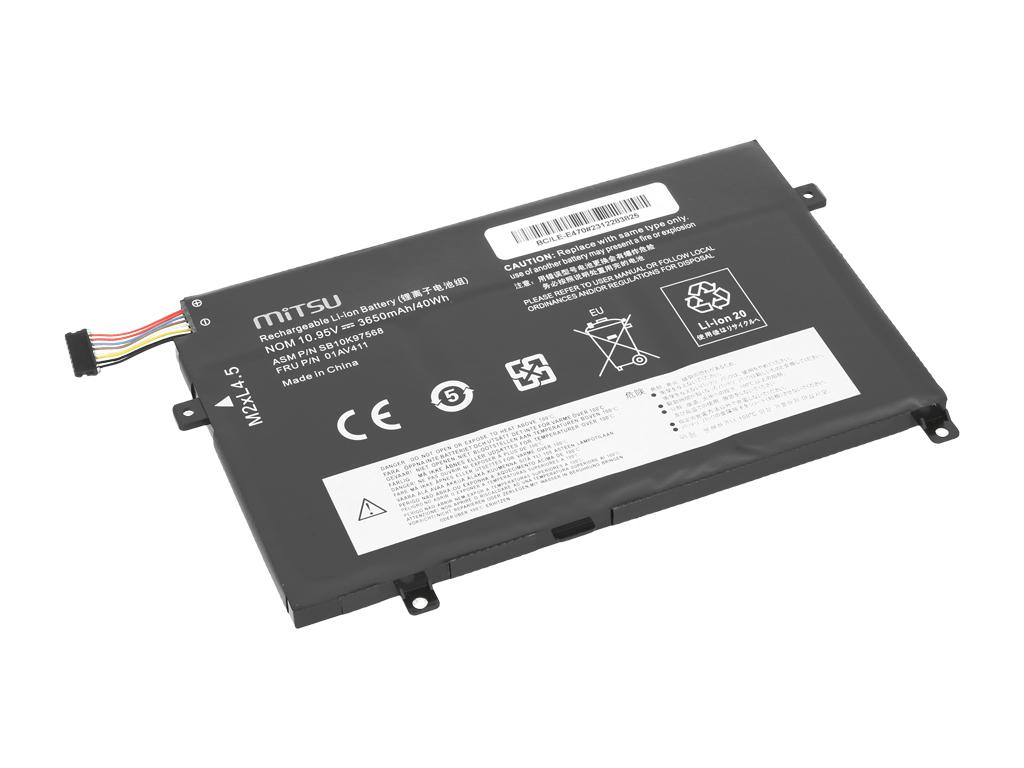 Battery 01Av411 For Lenovo Thinkpad E470 E475