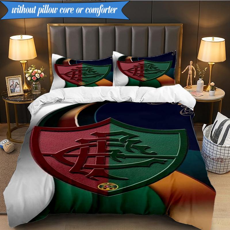 3PCS Champions Celebration Printed Soft Bedding Set,Including 1pc Duvet Cover And 2pcs Pillowcases Perfect for Bedroom, Dormitory, Fan gift