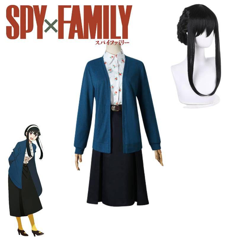 Spy×family Yor Forger Women Cosplay Set Alluring Polyester Dress For Christmas Party