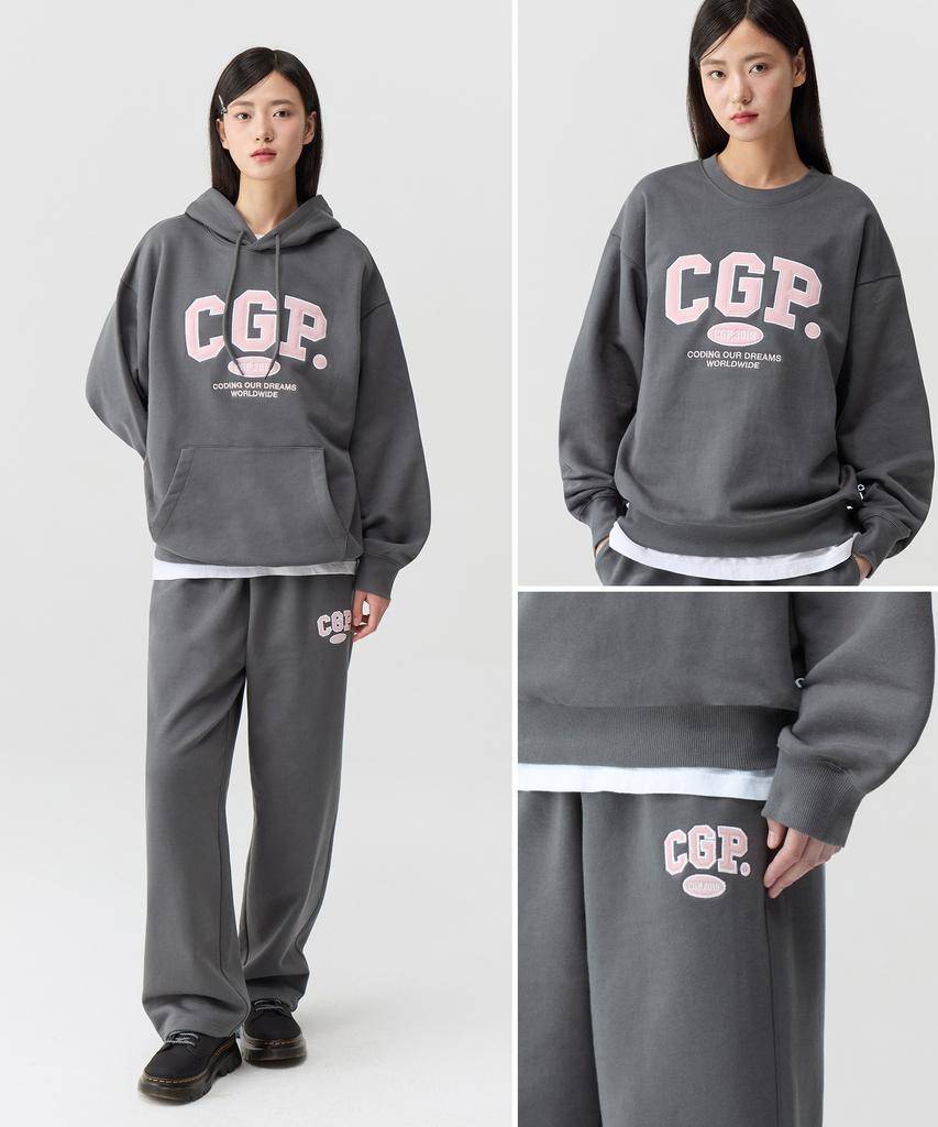 Cgp Arch Logo Hoodie_Charcoal Bbdw