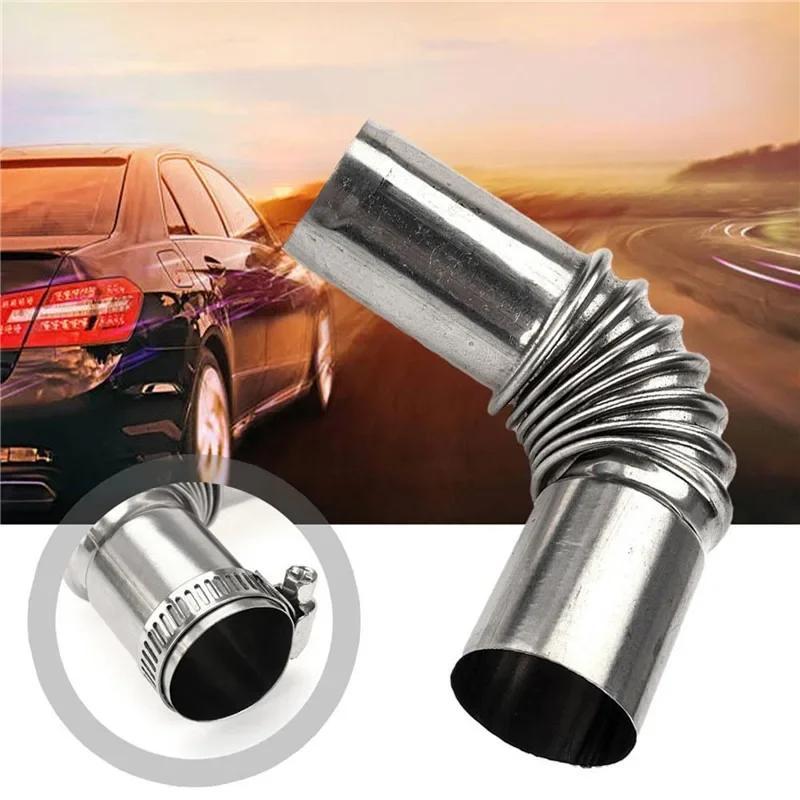 1 pezzo Tubo a gomito da 25 mm Connettore tubo di scarico per riscaldatore da parcheggio ad aria diesel con morsetti per riscaldatore diesel Webasto