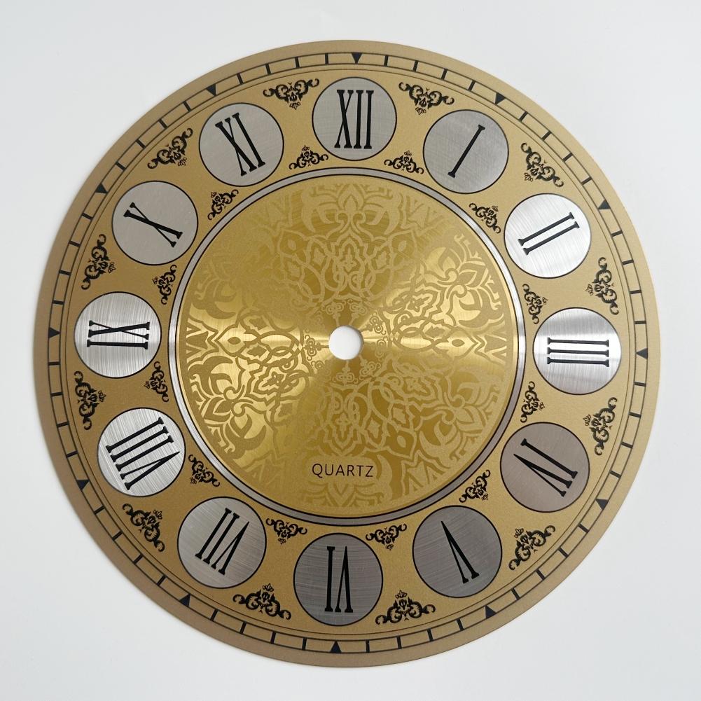 High Quality Aluminum Plate Dial Face Roman Numeral Metal Wire Drawing Process