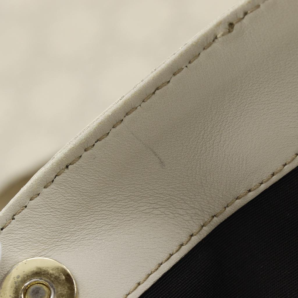 Gucci Tote Bag Handbag 272347 Off White Sima Leather Unisex Used