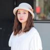 Solid Color Flower Fisherman Hat Korean Style Women Sun Cap Sweet Sunscreen Bucket Cap  Work