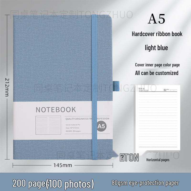 Wysokiej jakości, spersonalizowany notes A5 z gumką do biznesu i biura