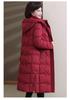 Thickened Plus Size Cotton Jacket: Slimming Knee-Length for Middle-Aged & Elderly Women