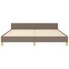 Vidaxl Bed Frame Without Mattress, Taupe, 160X200 Cm, Upholstered