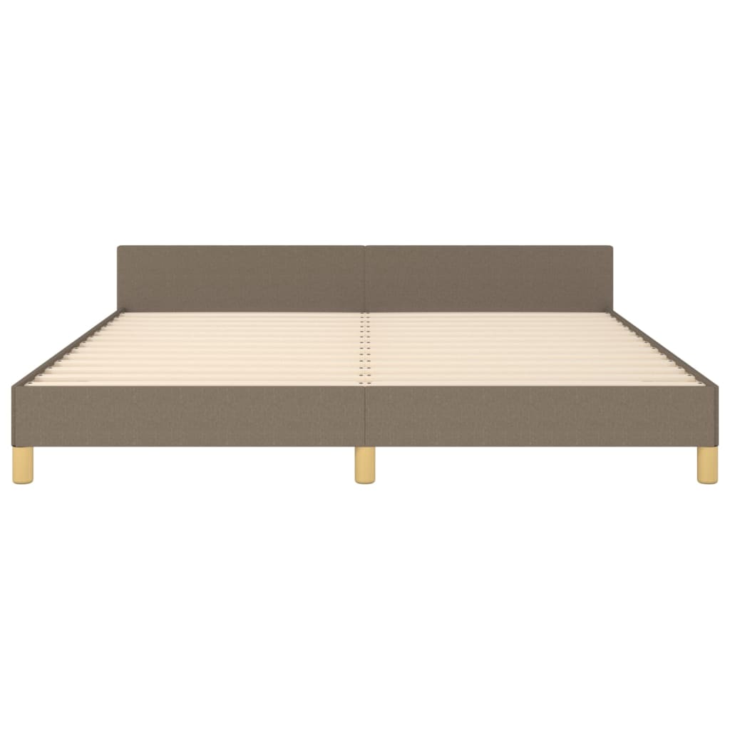 Vidaxl Bed Frame Without Mattress, Taupe, 160X200 Cm, Upholstered