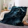 1pc Batman Night Cityscape Flannel Blanket - Soft Warm Throw for Home, Office, TravelL1354