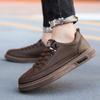 Schuhe Herren 2025 Neuer Trend Vielseitige Pilot Casual Schuhe Herren Weiches Leder Weiche Sohle Vier Jahreszeiten Board Schuhe Herrenschuhe
