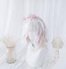 Sizuuenn Lolita Full Short Curly Ice Cream White Wig with Hair Cosplay Wig with Perfect for School Cultural and Photo Shoots Women's Wig, "Unicorn"
