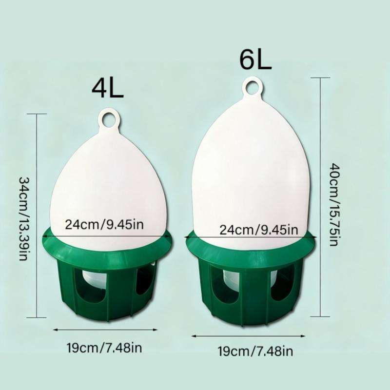 Automatic Pigeons Water Dispenser Auto Filling Gravities Drinking Bottles Leak Proof For Bird Cage