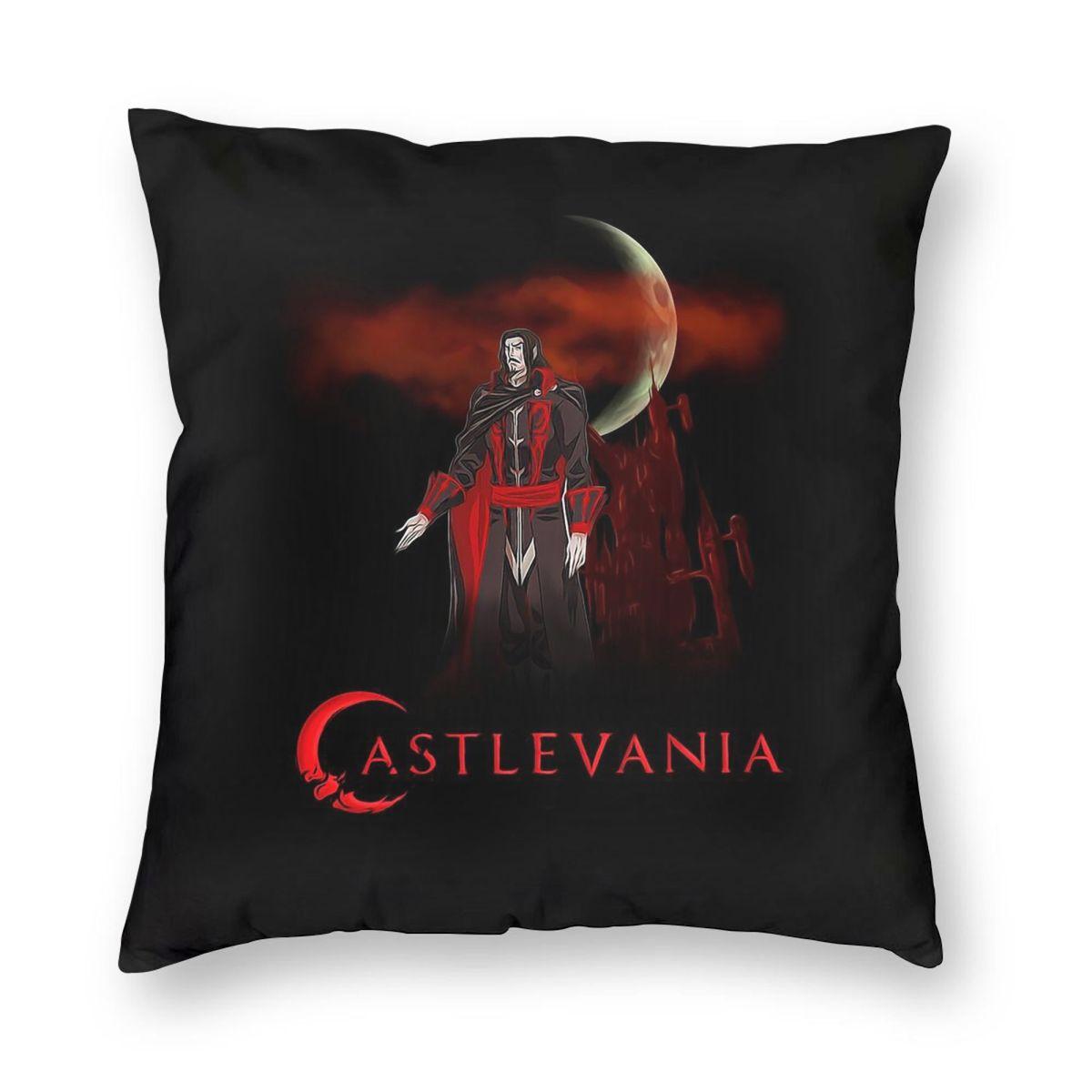 Castlevania Dracula Pillowcase Polyester Linen Velvet Creative Zip Decor Sofa Seater Cushion Cover x 30x30cm