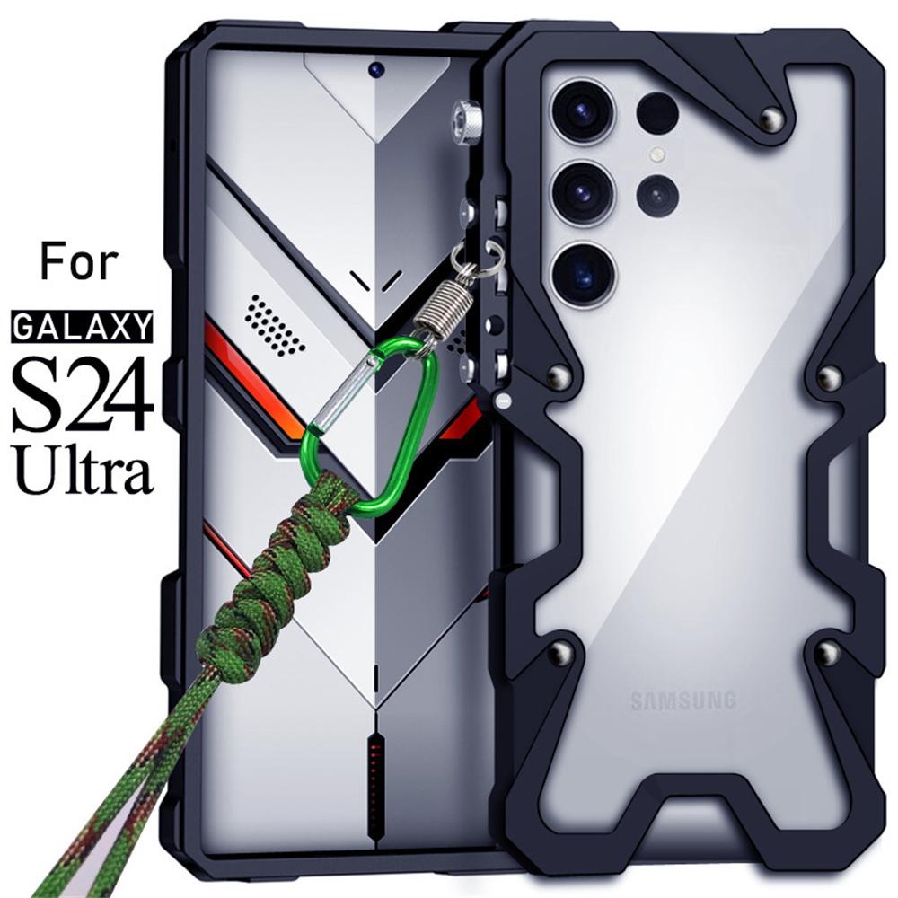 Shockproof Metal Bumper Case For Samsung Galaxy S22 S23 Ultra S20 S21 S22 S23 FE S24 Plus Note 20 S24 Ultra Case Aluminum Cover