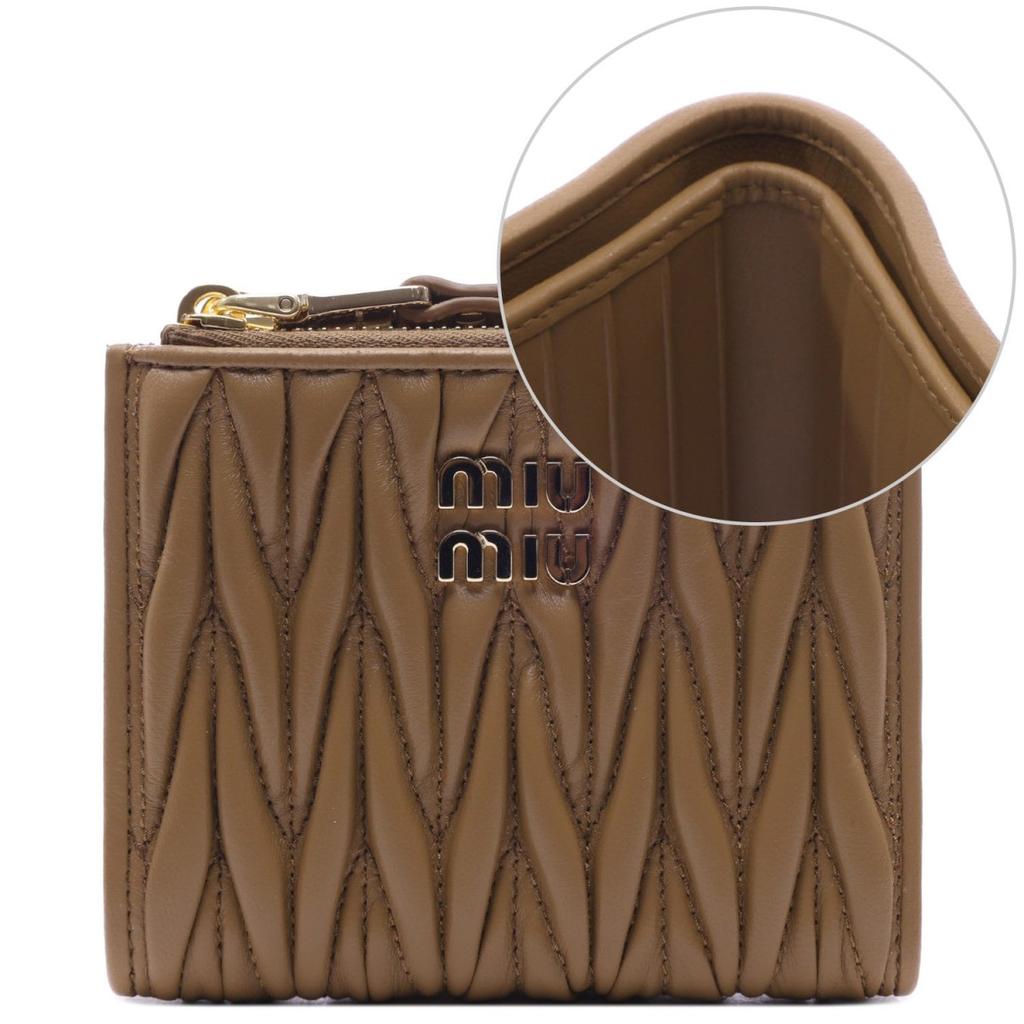 [Miu Miu] 26SS Women's Matelassé Small Bi-fold Wallet (5ML024 AFPP F098L 26S)
