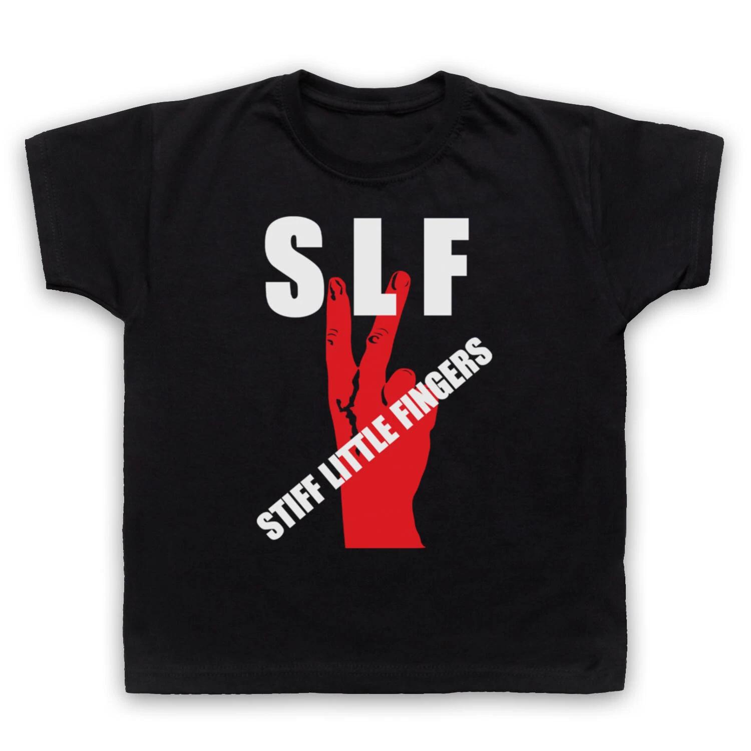 

SLF PUNK UNOFFICIAL STIFF LITTLE FINGERS SWEARING HAND KIDS CHILDS T-shirt 160