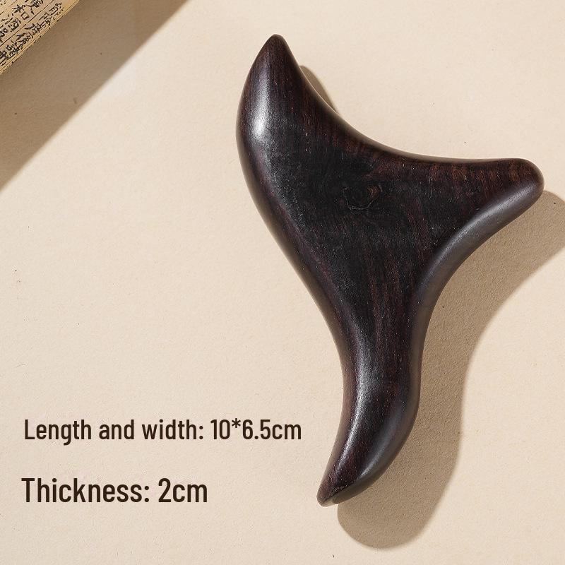 Sandalwood Triangular Bird Acupoint Massager and Scraper for Foot Therapy