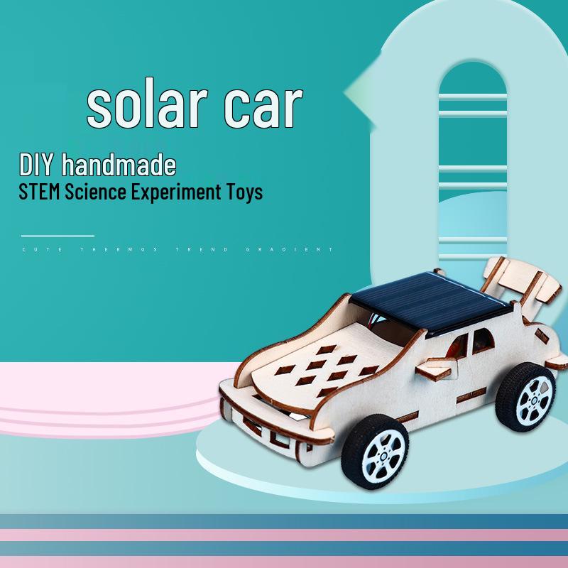 

DIY STEM Solar Car Puzzle Kit - Handmade Educational Toy for Students