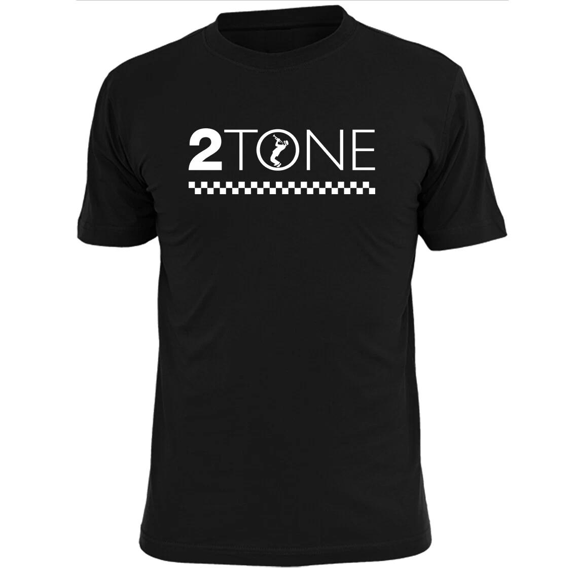 

Mens 2 Tone With Trumpeter 2 Tone Ska T shirt Specials Madness Hall Rude Boy 4XL