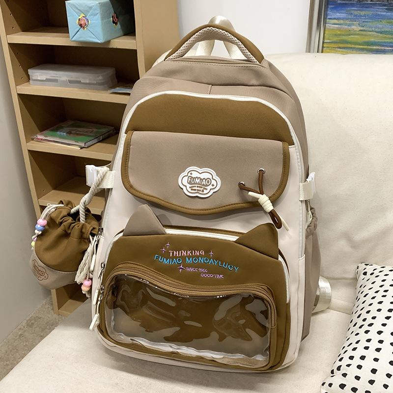 Children's Schoolbags Elementary School Girls Junior High School Students College Students High Looking Two Piece Backpack