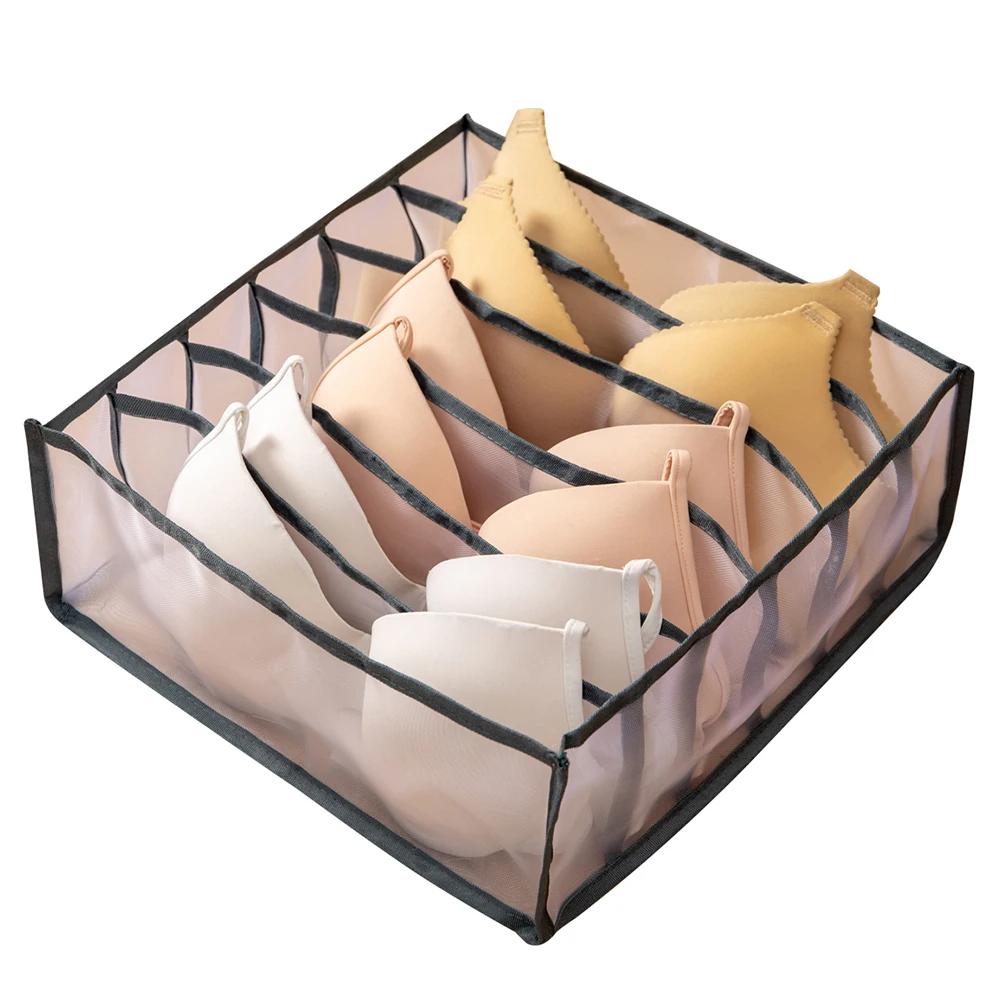 Wardrobe Closet Drawer Organizers for Underwear Bra Socks Panty Storage - Home Dormitory Cabinet Organization Boxes