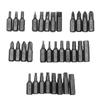 33pcs Screwdriver Bits Set 45 Steel Material Bit Kit with Long Magnetic Connecting Rod and 6.35MM 1/4'' Shank Diameter