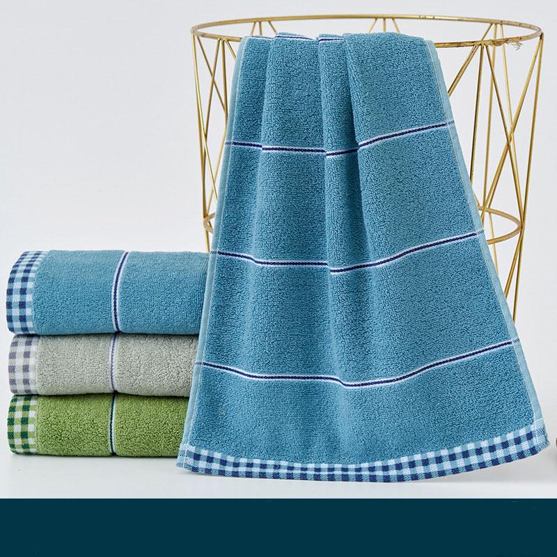 Pure Cotton Thick Absorbent Face Towel Large Size Home Bath Towel with Jacquard Patterns Quick Dry Soft Skin Friendly