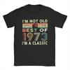 Best Of 1973 50th Birthday Gifts T Shirts Men's Pure Cotton Funny T-Shirts 50 Years Old Tee Shirt Short Sleeve Clothes Summer