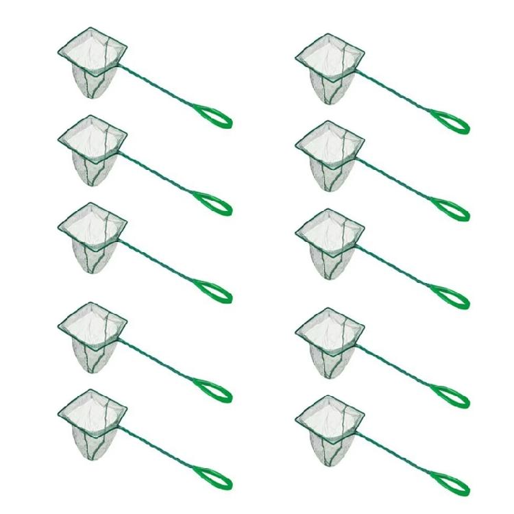 10Pieces Aquariums Maintenance Net for Fish Catching and Waste Removal Stable and Efficient Fishing Net with Fine Mesh
