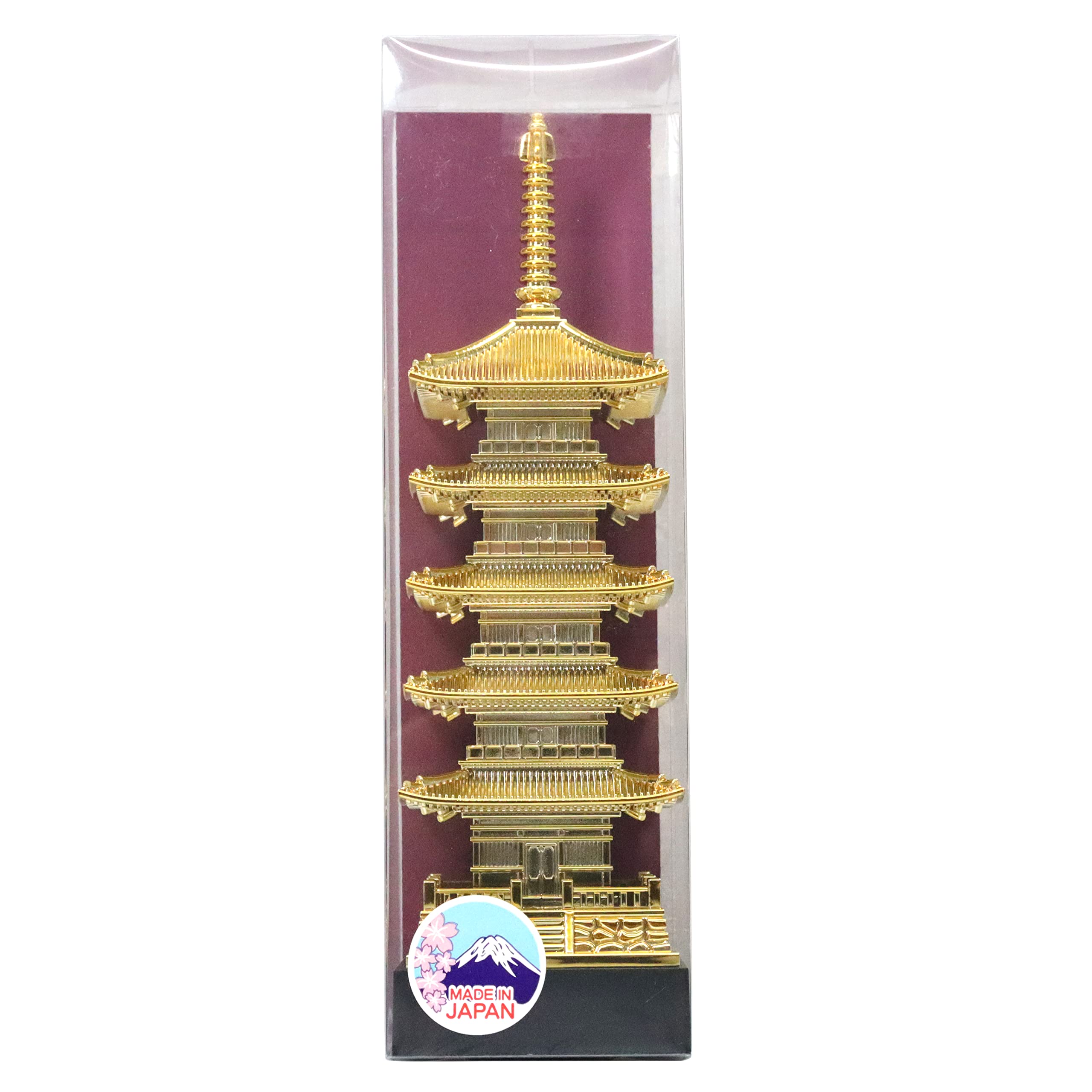 

Made in Japan Pagoda Figure Total length 17cm Five-story (Purple)